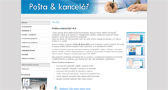 Desktop Screenshot of posta-kancelar.cz